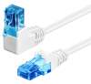 Scheda Tecnica: Goobay LAN Cable Angolato 90 Cca - Cat.6a UTP 0.5m Bianco