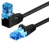 Scheda Tecnica: Goobay LAN Cable Angolato 90 Cca - Cat.6a UTP 0.5m Nero