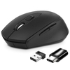 Scheda Tecnica: Atlantis Mouse P009-M7030-G Wireless USB-c Ottico 4 Tasti - 800/1200/1600 DPI 2x Mini Ricevitore Nano Size USB+USB-c Ne