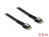 Scheda Tecnica: Delock PCIe 4.0 Cable Slim SAS - Sff-8654 4i To Sim SAS Sff-8654 4i 0.5 M