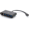 Scheda Tecnica: C2G USB C Ethernet And 3 Port USB Hub Black Hub 3 Ports - ADAttatore Di Rete USB-c GbE X 1 + USB 3