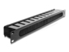 Scheda Tecnica: Delock 19" Cable Management Routing Pane - With Brush 1U Back