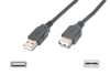 Scheda Tecnica: Cavo Prolunga USB 2.0 Connettori -a Connettori M/F Mt. 3 - Nero
