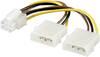 Scheda Tecnica: LINK Cavo Interno Alimentazione 2 X Molex 5,25" To 1 X - Express 6 Poli - M/F - (adattatore Per VGA) - W51360