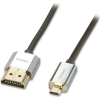 Scheda Tecnica: Lindy Cavo Cromo HDMI High Speed /d Slim, 2m - Cavo Attivo HDMI Con Ethernet Per Per Monitor Controllo Di