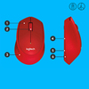 Scheda Tecnica: Logitech M330 SIENT PUS 3 pusanti senza fii 2.4 - GHz ricevitore wireess USB rosso