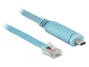 Scheda Tecnica: Delock ADApter USB 2.0 Type-c Male - > 1 X Serial Rs-232 RJ45 Male 3.0 M Blue