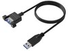 Scheda Tecnica: IC INTRACOM OEM Cavo Prolunga USB 3.2 - Superspeed /a M/F Da Pannello 1m Nero