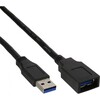 Scheda Tecnica: InLine Cavo USB 3.0, Type Maschio / Femmina, Nero, 2m - 