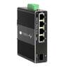 Scheda Tecnica: Techly Convertitore Ethernet Industriale Gigabit 4 Porte - RJ45 1 Porta Sfp Non Gestito