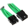 Scheda Tecnica: BitFenix 6+2-pin PCIe Cable Multisleeved 45cm - Verde/Black