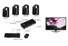 Scheda Tecnica: LINK Switch Kvm Manuale Per 4 Pc USB/VGA Con 1 Mouse, 1 - Tastiera USB E 1 Monitor VGA Con Cavi Inclusi