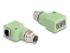 Scheda Tecnica: Delock M12 Adapter X-coded 8 Pin Female To RJ45 Jack Cat.5e - With Mounting Hole 90- Angled Green