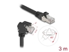 Scheda Tecnica: Delock Gige Camera Cable RJ45 Plug 45- Rotated And 90- - Angled With Screws To RJ45 Plug Cat.6 S/FTP 3 M Black