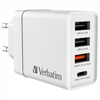 Scheda Tecnica: Verbatim Chr-30eu2 Wall Charger 30w Wht 1xUSB-c 3xUSB-a - White