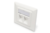 Scheda Tecnica: DIGITUS Faceplate For Keystone Jacks 2x RJ45 - 