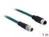 Scheda Tecnica: Delock LAN Cable M12 - 8 Pin X-coded Male To Female Pur (tpu) 1 M