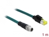 Scheda Tecnica: Delock LAN Cable M12 - 8 Pin X-coded To RJ45 Hirose Plug Pur (tpu) 1 M