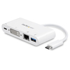 Scheda Tecnica: StarTech ADAttatore Multiporta per Portatili USB-C - Power - Delivery - DVI - GbE - USB 3.0