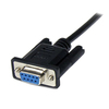 Scheda Tecnica: StarTech 1m Black Db9 Rs232 Serial Null Modem Cable - Db9f-db9m