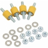 Scheda Tecnica: Aqua Computer Decouping set for pump instaations - extra-soft Yellow rubber buffers