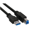 Scheda Tecnica: InLine Cavo USB 3.0, Type male Type B male - Nero, 2m