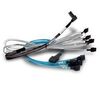 Scheda Tecnica: Broadcom Cable, U.2 Enabler, HD to SFF8639 1M - 4x Mini SAS HD (SFF-8643) (M) 2 x4 SFF-8639 Direct Drive Con