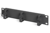 Scheda Tecnica: DIGITUS 10" Cable Management Panel 1U 3x Cable Rings Black - 