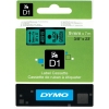 Scheda Tecnica: Dymo D1-tape 9mm X 7m - D1-tape 9mm X 7m Black On Green
