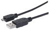 Scheda Tecnica: Manhattan Cavo USB 2.0 - Maschio/ Micro B Maschio 0,3 M Nero