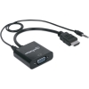 Scheda Tecnica: Manhattan Cavo Convertitore Da HDMI VGA Con Audio E - MicroUSB 30cm Nero