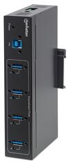 Scheda Tecnica: Manhattan HUB - Industriae USB 3.2 4 Porte