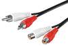 Scheda Tecnica: Goobay Cavo Prolunga - M/F 2xrca 1,5mt
