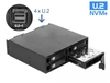 Scheda Tecnica: Delock 5.25" Mobile Rack - For 4 X 2.5" U.2 NVMe SSD With Lockable OEMs