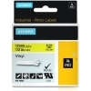 Scheda Tecnica: Dymo Rhino Tape Vinyl 12mm/5.5m Rhino Tape Vinyl 12mm/5.5m - Black On Yellow