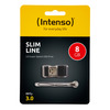 Scheda Tecnica: Intenso Slim Line - 8GB, USB 3.0, up to 100MB/s, Black