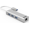 Scheda Tecnica: Hamlet Hub 3 Ports USB 3.0 + LAN Gigabit RJ45 - 