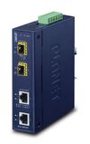 Scheda Tecnica: PLANET Ip30"dustrial 2-port 10/100/1000t To 2-port - 100/1000/2500x Sfp Media Converter(-40 To 75 Degree C, Dual