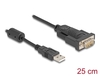 Scheda Tecnica: Delock ADApter USB 2.0 Type-a To 1 X Serial Rs-232 D-sub 9 - Pin Male + Ferrite Core 0.25 M