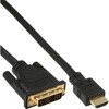 Scheda Tecnica: InLine Cavo HDMI Male Dvi - 18+1 M, 0.5m, Contatti Dorati, Nero