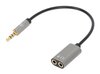 Scheda Tecnica: Manhattan Cavo ADAttatore Per Cuffie Con Splitter Audio - Stereo Aux 20cm