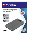 Scheda Tecnica: Verbatim Executive Fingerprintsecure HDD 2.5 Gen1 / USB-c - 1TB Grey