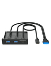 Scheda Tecnica: Graugear Pannello frontale USB 3.2 Gen2 per 3.5" - 1 USB-C + 2 USB-A 10GBps USB Type-C