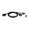 Scheda Tecnica: EAton Switch Tripp Lite 10ft USB / PS2 Cable Kit for KVM es - B040 / B042 Series KVMs 10' Kit cavi tastiera / video / mou