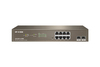 Scheda Tecnica: IP-Com Switch - G3310P-8-150W PoE MANAGED L2 10 PORT, 8 PoE, 2 PORT SFP