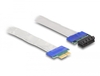 Scheda Tecnica: Delock Riser Card Pci Express X1 Male To X1 Slot With Cable - 20 Cm