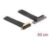 Scheda Tecnica: Delock Riser Card Pci Express X4 Male 90- Angled To X4 Slot - 90- Angled With Cable 60 Cm