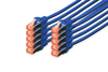 Scheda Tecnica: DIGITUS Confezione 10 LAN Cable Cat.6 S/FTP Schermati - Mt 5 Colore Blu