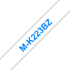 Scheda Tecnica: Brother Mk-223bz Plastic Labelling Tape 9mm 8m Blue On - White Non-lamin