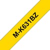 Scheda Tecnica: Brother Mk-631bz Plastic Labelling Tape 12mm 8m Black On - Yellow Non-lami